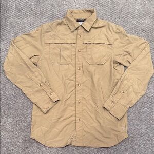 REI - Boys' Khaki Sahara Button-Up Shirt